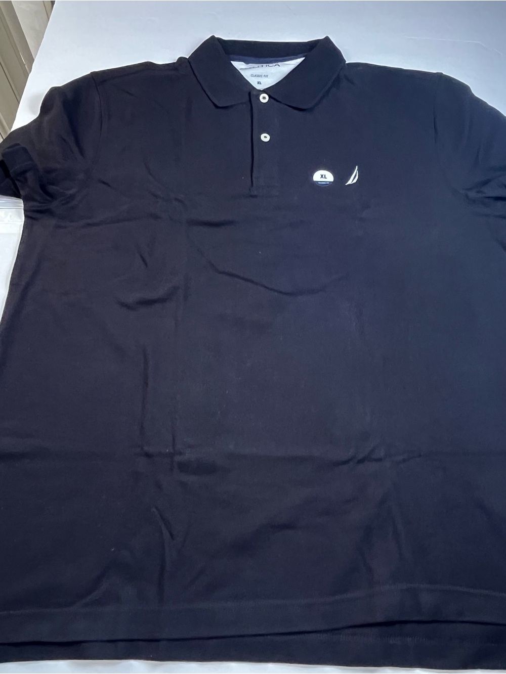 Classic Black Polo Shirt with Sail Logo- NWT- Men XL $25 - Picture 2 of 10